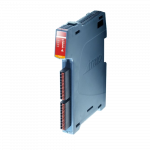 The Flex-6 Nano is a powerful DIN rail mounted stand-alone flexible and compact Motion Coordinator. Its on board memory can be expanded to 32 GByte using a Micro SD card.