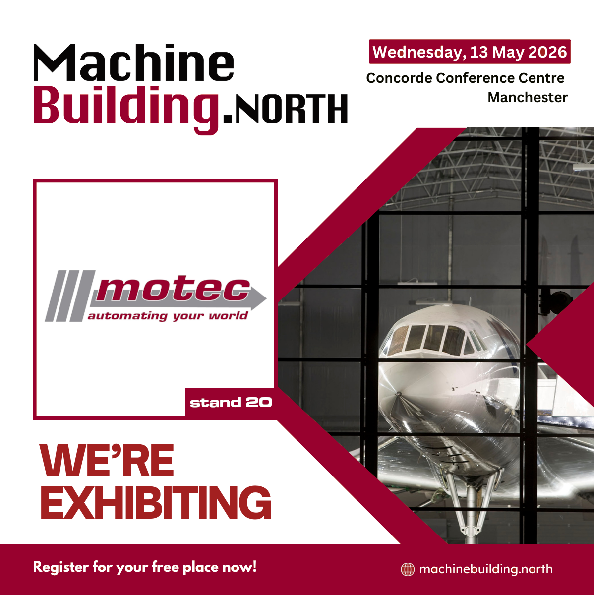 motec - exhibiting stand 20, Machine Building North