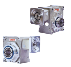 Girard Transmissions' Dynabox is a range of high-precision, right-angle servo worm gearboxes designed for applications requiring high torque, stiffness, and low backlash (under 10, 5, or 1 arc-minute).